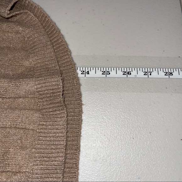 PINK REPUBLIC LACE BACK PULLOVER TAN SWEATER SMALL - Picture 3 of 5